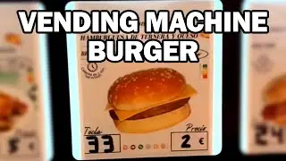 &euro;2 vending machine burger food review