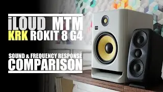 KRK Rokit 8 G4  vs  IK Multimedia iLoud MTM  ||  Sound & Frequency Response Comparison