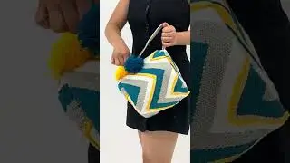 [Jen&Co.] M2312 Shirley Chevron Round Bag