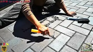 Grouting technology for clinker pavers Quick Mix PFN/Grouting  paving blocks AMB-bruslandsshaft