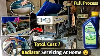 Swaraj Tractor Radiator Servicing In Home Total Cost😮| How We Clean Tractor Radiator At Home#tractor