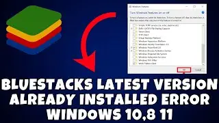 How To Fix BlueStacks Latest Version Already Installed Error Windows 10,8  11 ✅