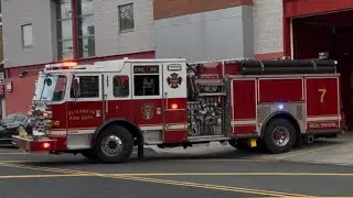 Elizabeth Fire Department Engine 7 responding to a medical call | Video; 613 - 4/22/25