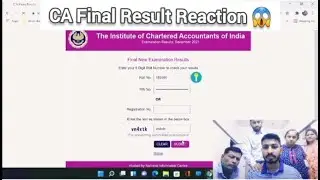 CA Final Result Reaction | Live Screen | Family Reaction