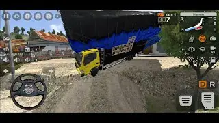 PERMAINAN MOBIL TRUK CANTER GAYOR NEKAT MENURUNI TANJAKAN CURAM - GAME BUS SIMULATOR INDONESIA