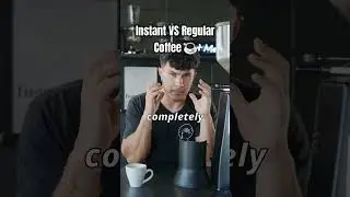 The difference between instant coffee & regular coffee. ☕️#barista #homebarista #instantcoffee