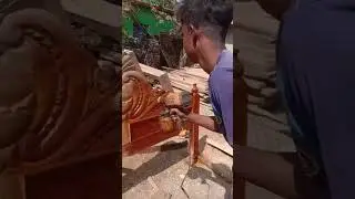 How to colour in  bed 🛏️ #bed #colors #wood #making #viral