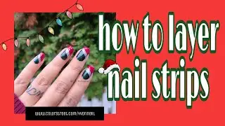 Fun Easy Christmas Nail Design With Color Street Nail Strips | www.colorstreet.com/yvonnekl ||HOW TO