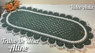 Trilho De Mesa Aline em Croch&ecirc; - V&iacute;deo Aula #crochet #croche #mesaposta 
