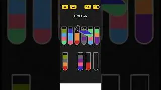 How to do Water sort Puzzle level 44 | Water sort puzzle | Color Sorting Game | Gaming Shortcuts |