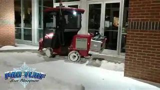 Ventrac Sidewalk Snow Clearing