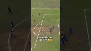 what are the chances😯.#footballmagic #rarefootballmoment #soccergenius #unbelievableplay