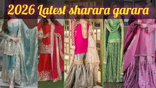 2026 ke Latest sharara and garara designs आजकल ऐसे sharare बहुत फैशन में हे #dresses 