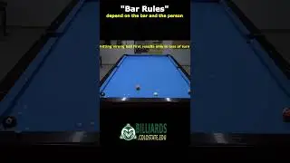 Typical BAR RULES for 8-Ball Pool