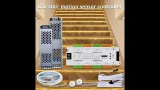 Kit Iluminat Scari Inteligent 32 Trepte cu 2 senzori de miscare, banda LED si transformator inclus