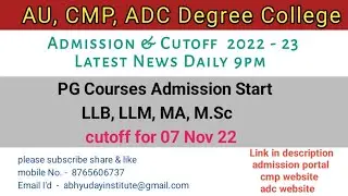 au, cmp & adc cutoff & couselling 2022