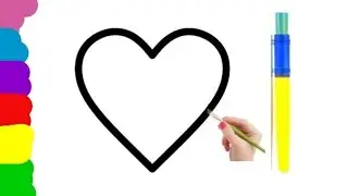 Pop it| Easy drawing | How To draw cute heart ||