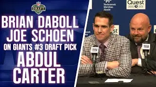Brian Daboll and Joe Schoen on decision to draft Abdul Carter with Giants' third pick in NFL Draft