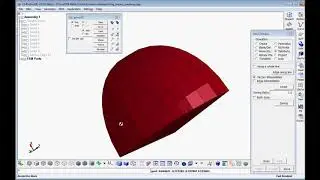 LS-PrePost BlockM: Eighth of Sphere Meshing