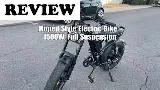 Riding'times Z8 1500W Moped Electric Bike - Review 2024
