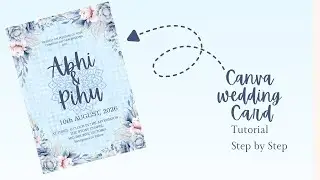 How to Design a Wedding Card in Canva To sell on ETSY or GUMROAD | Step-by-Step Tutorial