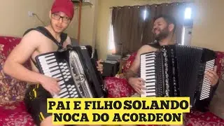 O sanfoneiro G Branquelo e Gel Monteiro BRINCANDO COM OS DEDOS e tocando um SOLO de NOCA DO ACORDEON