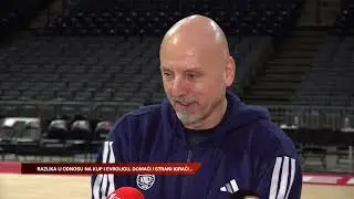 Saša Obradović pred meč Crvena Zvezda - Hapoel I SPORT KLUB Košarka