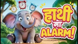 🐘⏰ Haathi Ka Alarm | Funny Hindi Kids Song | Hindi Kids Cartoon Song 🎵 | Kids Educational Song