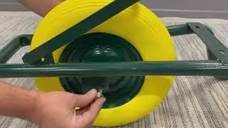 ERIE Homeowner & DIY Wheelbarrow Green Single Piece Frame - Green Poly Tray Models SE100 / SE100-FF