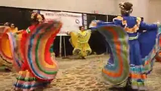 Folklorico dancers and Mariachi Azteca at Harligen Texas 2020 Winter Texan Fiesta