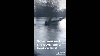 Me and the boys when we find a boat on rust