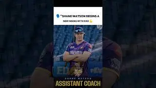 Shane Watson begins a new inning with KKR 💪 #IPL #cricket #kolkataknightriders #kkr #kkrteam