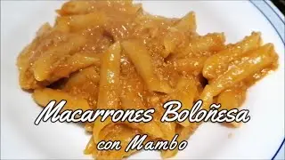 Macarrones Boloñesa con Mambo de Cecotec