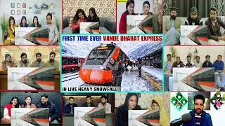 First Time Live Snowfall VANDE BHARAT Train Journey | Jammu Kashmir Vande Bharat in Heavy Snowfall
