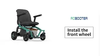 Robooter E40 wheelchair: Install the front wheel
