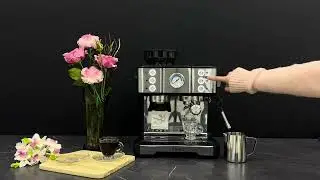 KB ELEMENTS PRECISO Coffee Machine + Grinder &ndash; 20 Bar Pressure, Perfect Coffee Every Time!