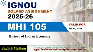 IGNOU MHI 105 Solved Assignment 2025-2026 | English Medium | Download PDF | IGNOU Students Portal