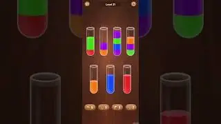 Color Water Sort Woody Puzzle Level 21 Walkthrough Solution Android/iOS