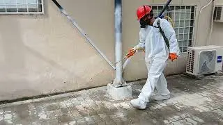 Outdoor fumigation against insects and mosquitoes in Pakistan / Фумигация от насекомых и комаров