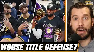 Worse NBA title defense: 2022 Warriors or 2020 Lakers?