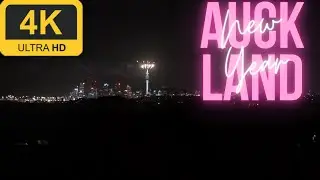 2025 New Year Fireworks - Auckland Skytower from Afar