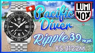 Меньший размер! | Распаковка и обзор часов Luminox Pacific Diver Ripple 39 мм, 200 м, кварц с три...