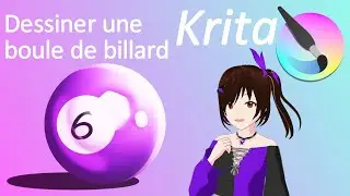 Tuto Krita 1: Dessiner une boule de billard