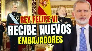 Rey Felipe VI recibi&oacute; en Zarzuela a los nuevos Diplom&aacute;ticos #reyfelipe #felipevi #espa&ntilde;a 