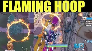 Jump Through ALL 6 Flaming Hoops (DOWNTOWN DROP Challenges) fortnite