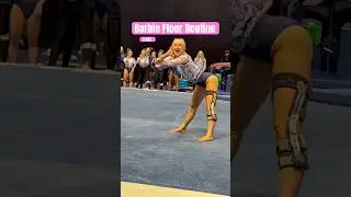 PART 2:) Viral video #1 from 2023: Barbie Floor Routine! #shorts #barbie #gymnast #collegegymnastics