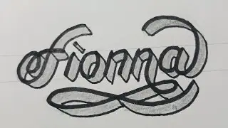 3d Drawing Calligraphy Name For Beginners / How To Draw Art On Paper Step By Step 46