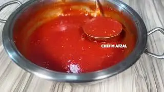 Chilli Garlic Ketchup Recipe|Homemade Ketchup||Tomato Ketchup Recipe|