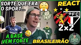 REACT SPORT 2x2 S&Atilde;O PAULO - BRASILEIR&Atilde;O 2025 - EMPATE IMPORTANTE NO FIM DO JOGO!