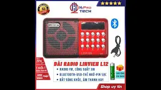 Đài Radio Fm Cho Người Già Linvien L12, Máy Nghe Nhạc Mini Bluetooth Mp3-Usb-Thẻ Nhớ-H2Pro Tech